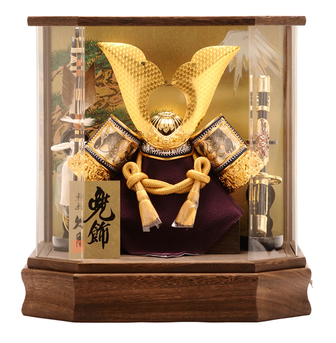 楽天で大人気！コンパクトなのに力強い！久月の兜ケース飾りオルゴール